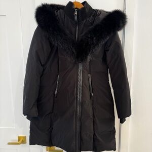 Mackage KAY-BX Down Coat with Blue Fox Fur - XL
